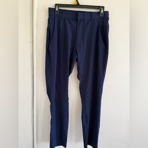 Fabletics Mens Pants Blue Size small The Only Pant Stretch Polyester Blend 29/32